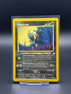 Murkrow 46/64 Neo Revelation LP Pokemon Card TCG Vintage WOTC - Image 1