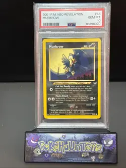Pokemon Card Murkrow 46/64 Neo Revelation Set PSA 10 GEM MINT - Image 1