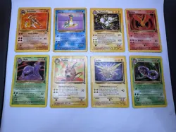 1999 Pokemon FOSSIL Set COMPLETE Unlimited Edition NON HOLO Cards 16-62 Lot RARE - Image 3