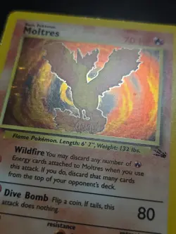 Moltres 12/62 Holo Fossil 1999 WOTC Pokemon Card – LP Vintage Rare Unlimited - Image 2