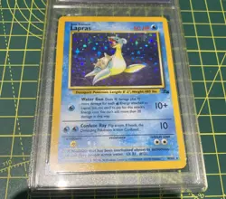 Pokemon Lapras Holo 10/62 Fossil Set 1999 Vintage WOTC MGC 7 Near Mint NM - Image 4