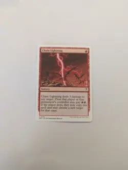 Chain Lightning (White Border) Mystery Booster 2 Regular NM MTG - Image 1