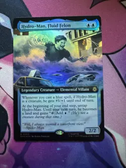 MTG Hydro-Man, Fluid Felon 0250 Foil (Extended Art) Marvel's Spider-Man NM SPM - Image 1