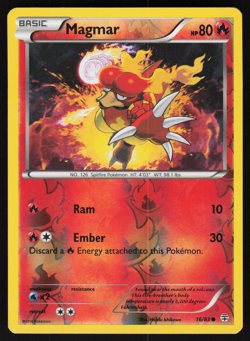 Pokemon TCG - Generations - Magmar 16/83 Reverse Holo - NM - Image 1