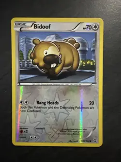 Pokemon TCG Bidoof Dragons Exalted 106/124 Reverse Holo Common - Image 1