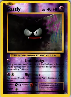Gastly 47/108 Common Evolutions Pokemon Reverse Holo Near Mint - Image 1