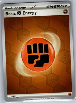 Basic Fighting Energy 6 Reverse Holo SV: Shrouded Fable - Pokemon Card - NM - Image 1