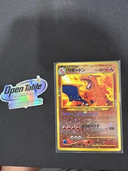 Pokemon Charizard No.006 Japanese Neo Premium File 2 Promo Reverse Holo LP/MP - Image 1