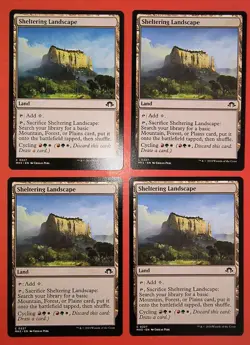 4X PLAY SET, MTG, TRANQUIL LANDSCAPE, NM 0231,MH3 COMMON, REGULAR FINISH - Image 1