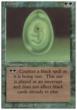 Lifeforce - Light Play MTG Revised - Image 1