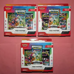 Pokemon TCG: First Partner Illustration Collection Series 2 x3 - Sealed - Image 1