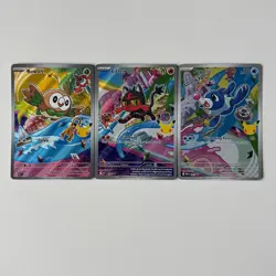 Pokemon TCG First Partner Illustration Collection Series 1 Alola Starters - Image 1