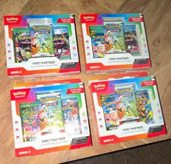 Pokemon TCG First Partner Illustration Collection Series 2 Promo Box X4 sealed - Image 1