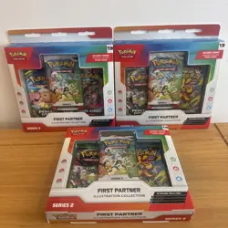3x Pokemon TCG: First Partner Illustration Collection - Series 2 - New & Sealed - Image 1