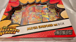 Pokemon TCG Ascended Heroes Mega Emboar ex Box - Sealed Promo & 4 Packs New - Image 3