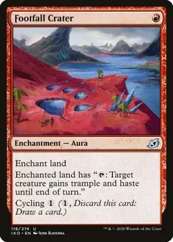 Footfall Crater 2x FOIL IKO MTG Ikoria Uncommon MINT red - Image 1