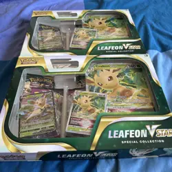 Pokemon TCG Leafeon Vstar Special Collection Box x2 - Brand New Sealed - Image 2