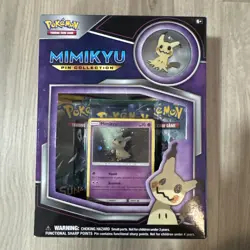 POKEMON TCG Mimikyu Premium PIN Collection Factory Sealed Box-3 Booster Packs - Image 1