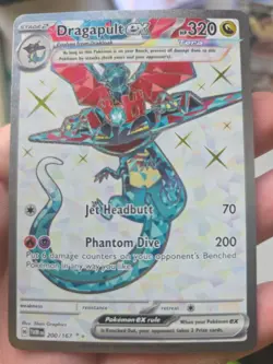 Pokemon TCG Dragapult EX Full Art Rare Card 200/167 Twilight Masquerade - Image 1