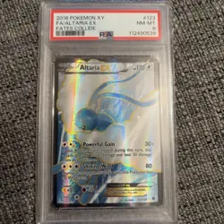 *PSA 8* Altaria EX Full Art 123/124 Ultra Rare Fates Collide Holo Pokemon Card - Image 1