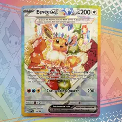 The Pokemon Company Pokemon TCG Eevee ex SVP 174 Full Art Holo Tera Promo HP 200 - Image 1