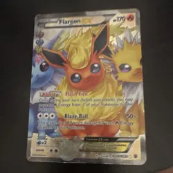 Pokemon Company Flareon EX Full Art Ultra Rare Holo #RC28/RC32 (EN) 170 HP - Image 1