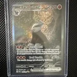 Pokemon TCG Excadrill ex 168/086 Sv: Black Bolt SIR Full Art Holo Eng 270 HP - Image 1