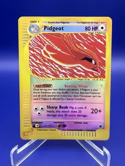 Pokemon 2002 Expedition Base Set Pidgeot Reverse Holo Rare 23/165 - Image 1
