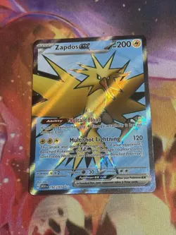 Pokemon Zapdos ex 192/165 Scarlet & Violet 151 Holo 200 HP ENG - Image 1