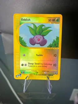 Oddish 122/165 Reverse Holo Expedition Pokemon Card LP - Image 1