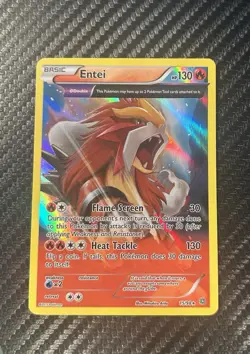 Pokemon TCG XY Ancient Origins Entei 15/98 Holo Rare Reverse Holo Θ Double Eng - Image 1
