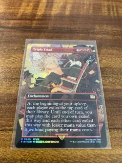 MTG✨TRIPLE TRIAD Woodblock Brdless FOIL✨FIN Final Fantasy MINT RARE Unplayed ! - Image 5