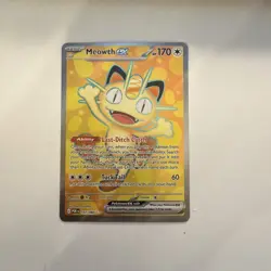 Meowth ex 107/088 Ultra Rare Perfect Order Pokemon Holo NM - Image 1