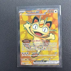 Pokemon Meowth ex 107/088 Perfect Order Full Art Ultra Rare Holo Near Mint NM - Image 1