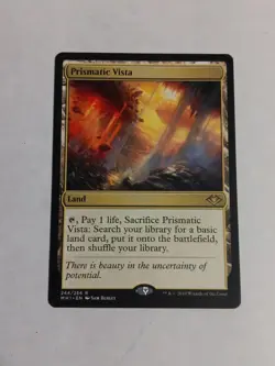 MTG Prismatic Vista Modern Horizons Rare Land Colorless 244 Nm - Image 1
