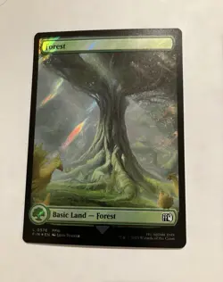 MTG Final Fantasy - Basic Land Set - FULL ART - SURGE FOIL - Image 2