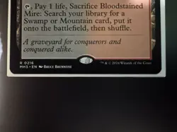 Magic: The Gathering MTG Bloodstained Mire MH3 Rare Regular 0216 EN 2024 Land - Image 5