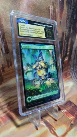 MTG Forest Chocobo Track Foil Land # 0482 Final Fantasy CGC Pristine 10 🔥 - Image 4