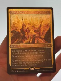 1X ETCHED FOIL City of Brass MINT MTG Magic 2X2 Double Masters Land Staple CEDH - Image 2