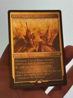 1X ETCHED FOIL City of Brass MINT MTG Magic 2X2 Double Masters Land Staple CEDH - Image 3