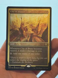 1X ETCHED FOIL City of Brass MINT MTG Magic 2X2 Double Masters Land Staple CEDH - Image 4