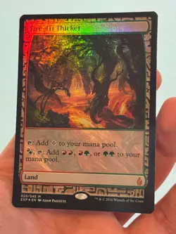 1X FOIL Fire-Lit Thicket EXPEDITION NM MTG Magic Masterpiece Series Land CEDH - Image 3