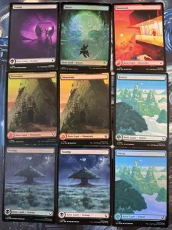 Full Art Basic Land MTG Magic Lot of 25. Foils And Normals. Avatar lorwyn - Image 1