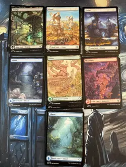 Full Art Basic Land MTG Magic Lot of 25. Foils And Normals. Avatar lorwyn - Image 3