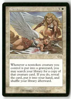 MTG Remembrance Urza's Saga LP Magic The Gathering - Image 1