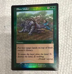 Magic: The Gathering Plow Under Urza's Destiny Foil English #117 - Image 1
