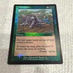 Magic: The Gathering Plow Under Urza's Destiny Foil English #117 - Image 2
