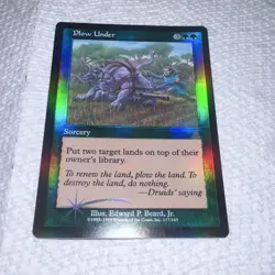 Magic: The Gathering Plow Under Urza's Destiny Foil English #117 - Image 3