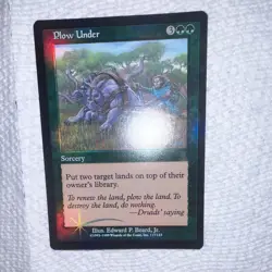 Magic: The Gathering Plow Under Urza's Destiny Foil English #117 - Image 4