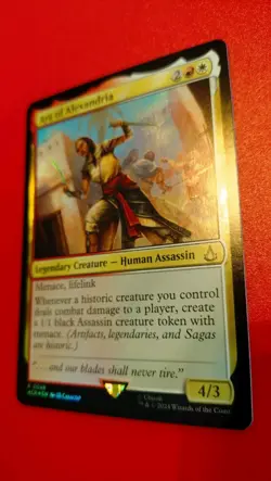 MTG Magic the Gathering Assassin's Creed Aya of Alexandria Rare Foil 48 NM - Image 2